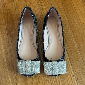 J Crew Sparkly Ballerina Flats